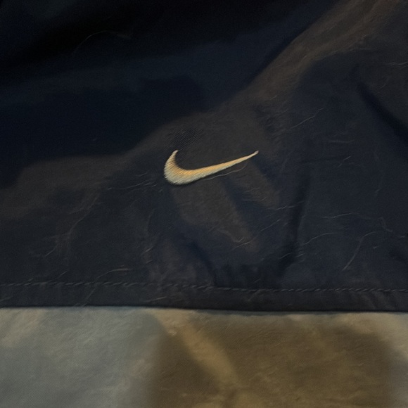 Vintage 90s Nike Heavy Essential Streetwear Navy Heavy Long Puffer jacket sz XL - Picture 6 of 15